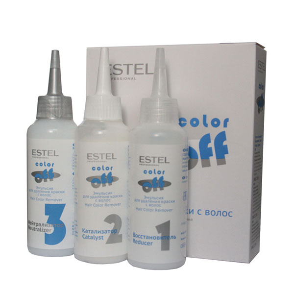 Estel Professional ColorOff Hair Color Remover - Эмульсия для удаления краски с волос, 3*12 мл