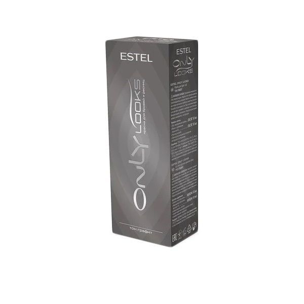 Estel Professional Оnly Looks - Краска для бровей и ресниц, тон 604 графит, 50 мл