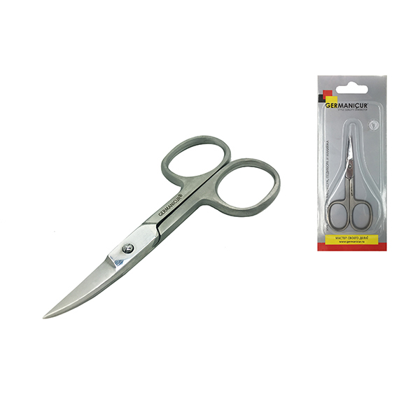 Ножницы маникюрные для ногтей закругленные GERMANICUR GM-101-01 MATT