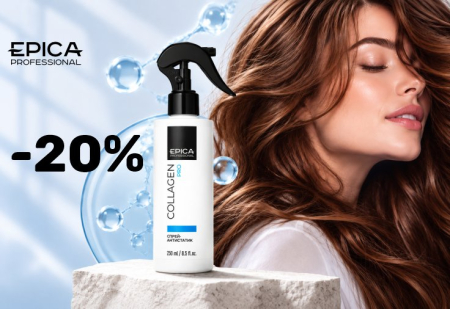 Скидка 20% на все несмываемые спреи для ухода за волосами EPICA Professional!