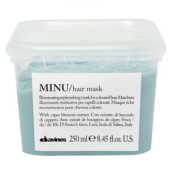 Davines Minu Hair Mask - Восстанавливающая маска для окрашенных волос, 250 мл