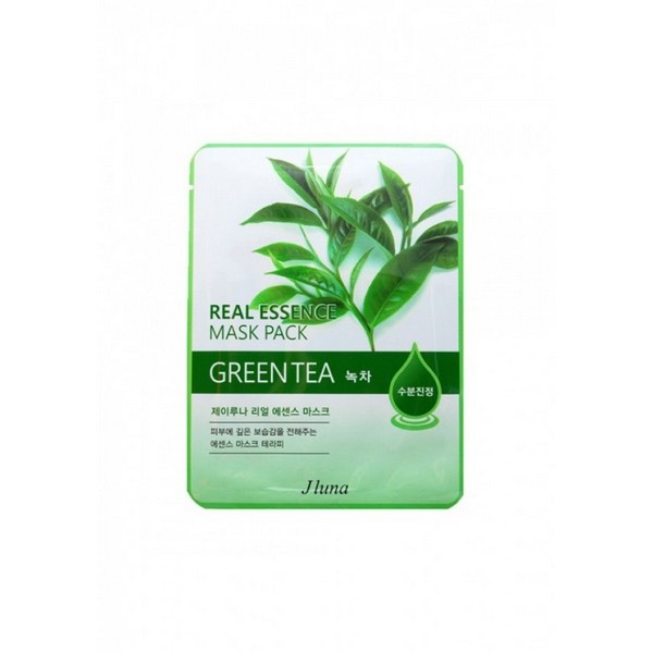 Juno Jluna Real Essence Mask Pack - Тканевая маска с зеленым чаем, 25 ...