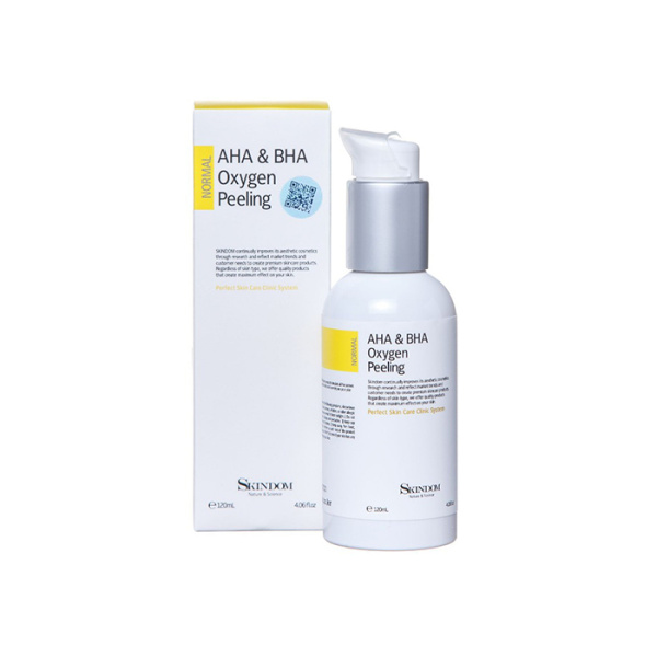 Skindom Пенка-пилинг для лица AHA&BHA Oxygen Peeling кислородная с AHA/BHA кислотами, 120мл