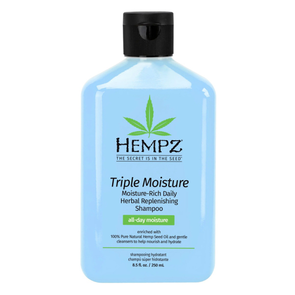 Hempz Triple Moisture Replenishing Shampoo - Шампунь растительный, Тройное увлажнение, 265 мл