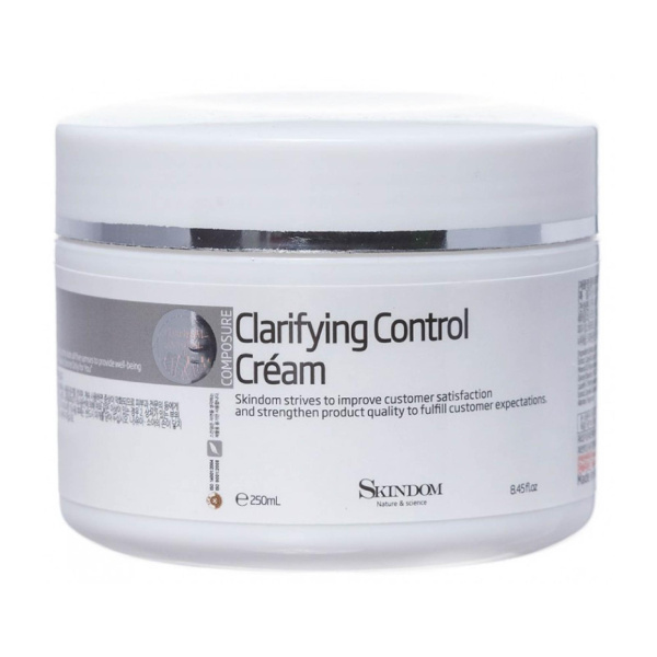 Skindom Крем для лица Clarifying Control Cream с детокс-эффектом, 250 ml