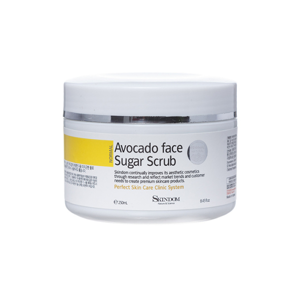 Skindom Сахарный скраб Avocado Face Sugar Scrub с авокадо для лица, 250 ml