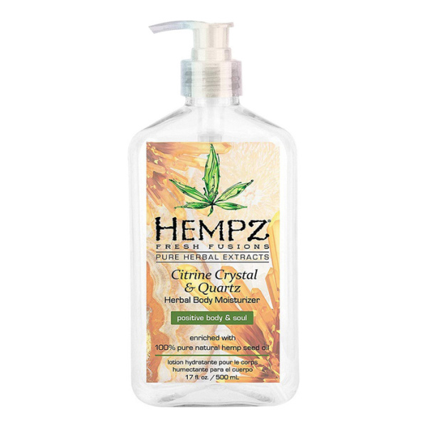 Hempz Citrine Crystal & Quartz Body Moisturizer - Молочко для тела увлажняющее с мерцающим эффектом, 500 мл