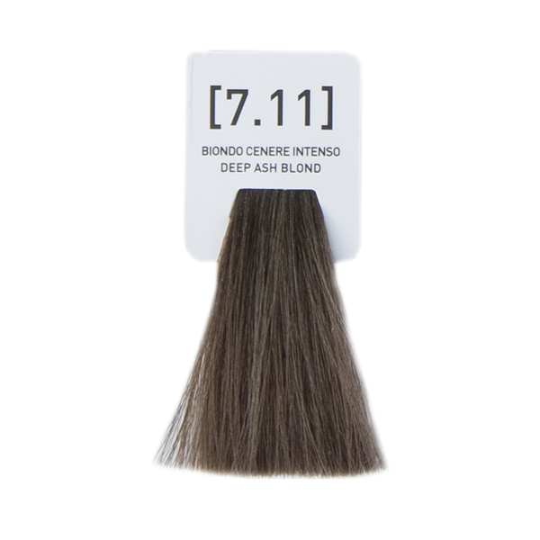Перманентный краситель для волос 7.11 Интенсивно-пепельный блондин INCOLOR, 100 мл